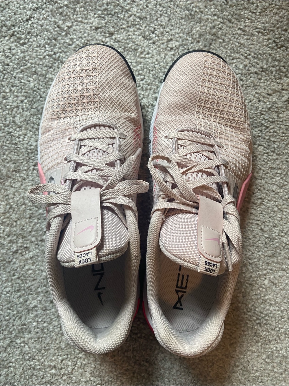 Nike Women's Mesh Trainer - Light Pink with Coral Accents